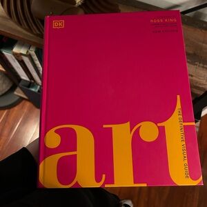 DK ART: The Definitive Visual Guide Hardcover Coffee Table Book | Bold Color